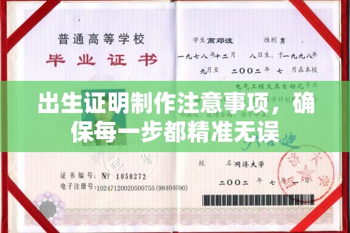 兴化出生证明制作注意事项，确保每一步都精准无误